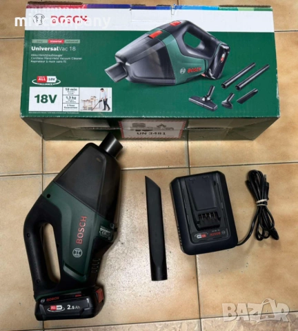 Акумулаторна прахосмукачка за сухо почистване BOSCH UniversalVac 18
