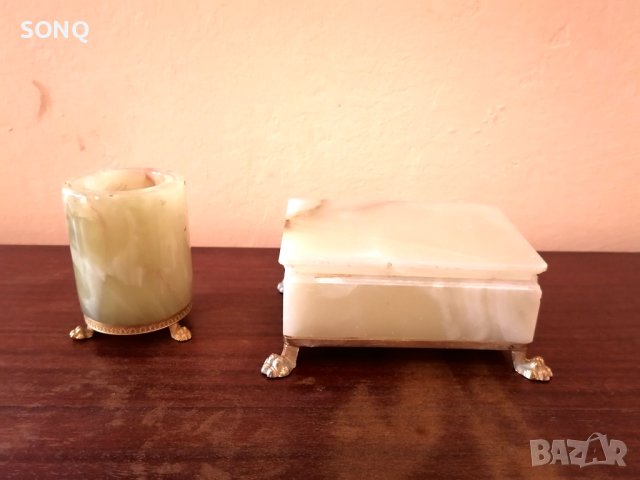 Невероятно Красив Комплект От Оникс-Кутия За Бижута И Др.