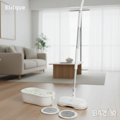 Електрически моп със спрей и центрофуга – за бързо и ефективно почистване