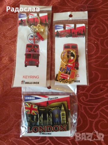 London нови сувенири ключодържатели и магнит