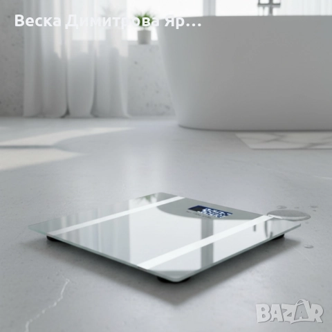 Дигитален кантар за тегло Rosberg R51650I, с Bluetooth, LCD екран, до 180кг, снимка 5 - Друга електроника - 52574119