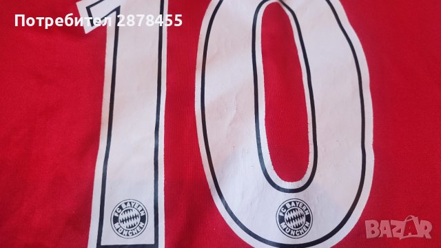 Adidas Bayern Munchen N10 Robben футболна тениска, снимка 4 - Футбол - 40418920