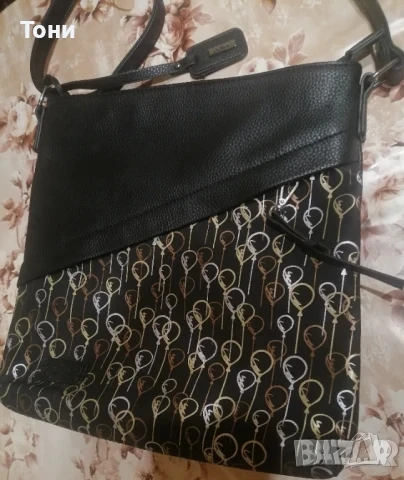 RIEKER Оригинал Нова Кожена Дамска Чанта с Принт, снимка 5 - Чанти - 50691136