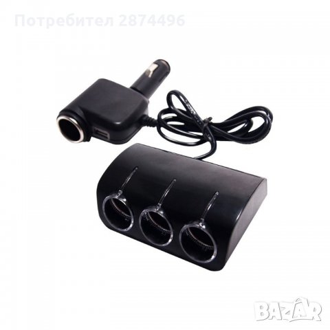 1528 Практичен разклонител за кола с 4 гнезда за запалка и USB вход, снимка 8 - Аксесоари и консумативи - 34580513