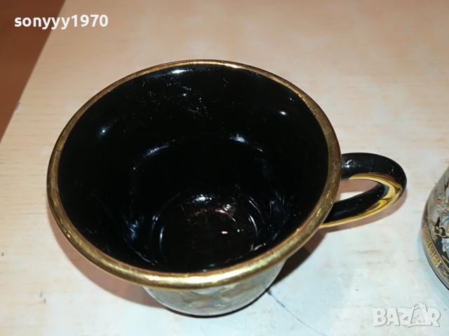 terracotto-hand made 24k gold чаши за кафе-2БР M0306232047, снимка 7 - Колекции - 40939309