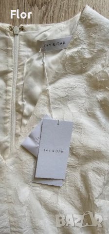 Разкошна бяла рокля на Ivy&Oak , снимка 7 - Рокли - 41632927