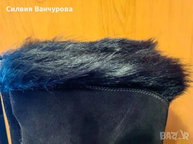 Оригинални ботуши на Vibram с косъм от канадски вълк, снимка 4 - Дамски ботуши - 48641686