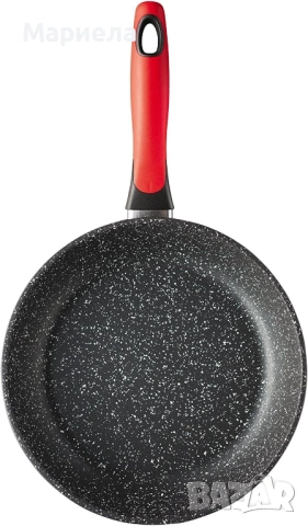 Индукционен тиган Style'n Cook Rockpearl Fire 28 см., снимка 3 - Съдове за готвене - 53781497