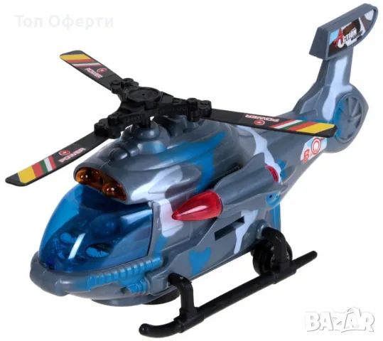 Боен хеликоптер със светлини и звукови ефекти, снимка 2 - Други - 48789356