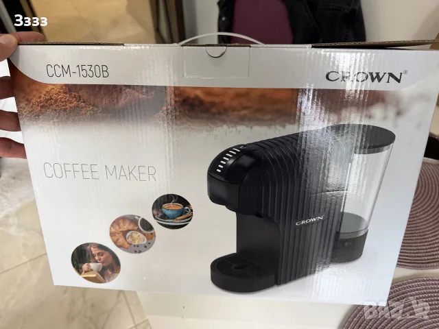 CROWN Кафе машина с капсули 7 в 1, снимка 4 - Кафемашини - 56180138
