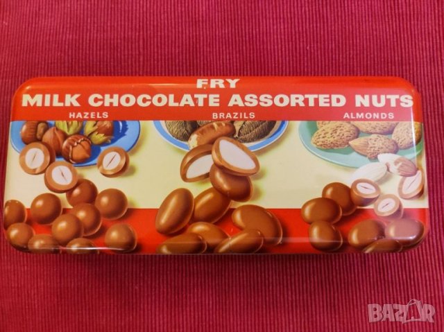 Стара тенекиена кутия от бонбони, Англия. 