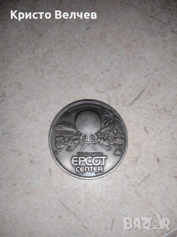 Колекционерска монета - Wall disney world EPCOT CENTER , снимка 1 - Нумизматика и бонистика - 39989482