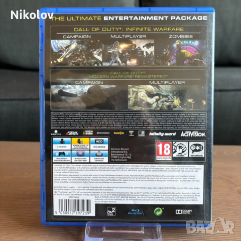Call of Duty Infinite Warfare + Call of Duty 4 Remastered - Legacy Edition PS4 COD(Съвместима с PS5), снимка 3 - Игри за PlayStation - 44914418
