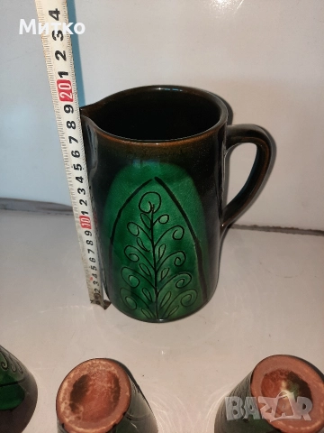 Ретро битов керамичен сервиз за вино, снимка 15 - Сервизи - 52860743