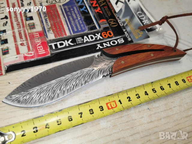 НОЖ С ДЪРВЕНА ДРЪЖКА И ВРЪВ 2102261612