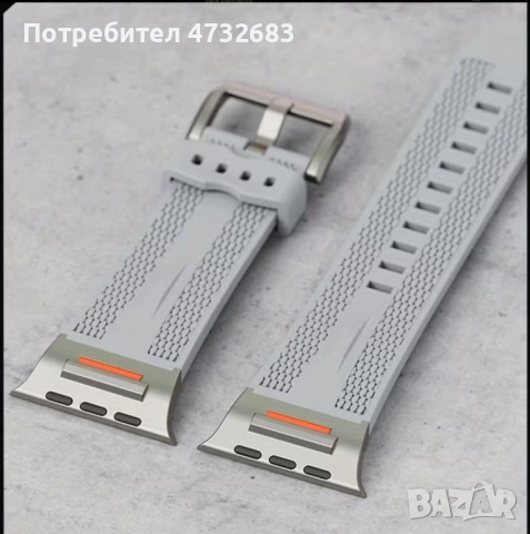 Каишка за Apple Watch – Sport Strap с Метален Конектор, снимка 2 - Смарт гривни - 53573584
