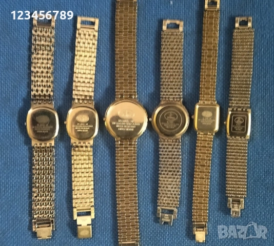 Часовници дамски 22к electro gold plated,  комплект от 6 броя,, снимка 6 - Мъжки - 53339460