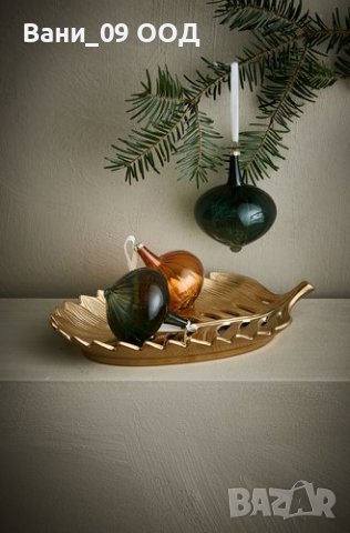 Керамичен деко поднос "Листо", снимка 3 - Декорация за дома - 38623548