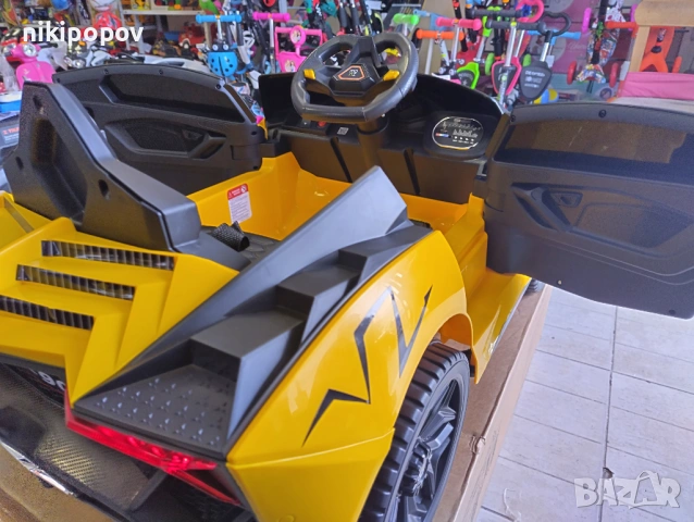 LAMBO Акумулаторна кола CORDOBA жълт, снимка 8 - Коли, камиони, мотори, писти - 53849125