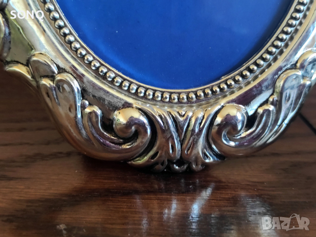 Уникално Красив Посребрен Комплект Рамка За  Снимка И Кутия За Бижута, снимка 4 - Антикварни и старинни предмети - 36363605