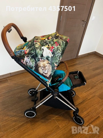 Бебешка количка Cybex DJ Khaled We The Best Blue- шаси Mios chrome, снимка 4 - Детски колички - 53242742
