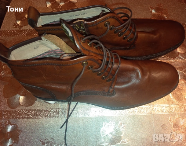 FLORSHEIM 1892 USA ORIGINAL Нови Мъжки Боти Изцяло от Естествена Кожа 44