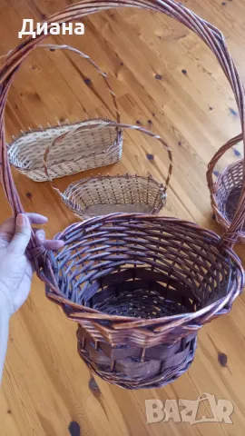 Плетени кошници, снимка 11 - Декорация за дома - 49871060