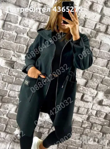 дамски преходни палтенца с качулка, снимка 3 - Якета - 49002026