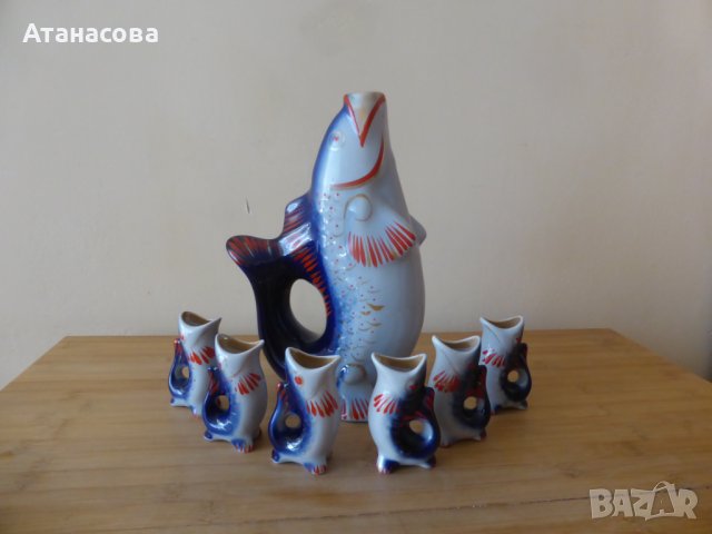 Украински порцеланов сервиз Риби 1980 г риба 2