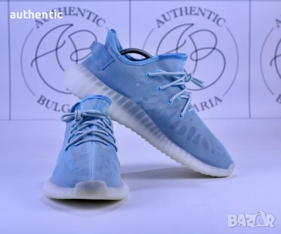 Adidas Yeezy Boost 350 Light Mono Ice Мъжки Дамски Маратонки, снимка 9 - Маратонки - 47414008