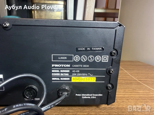Proton AD 430 Cassette Deck, снимка 7 - Декове - 53817262