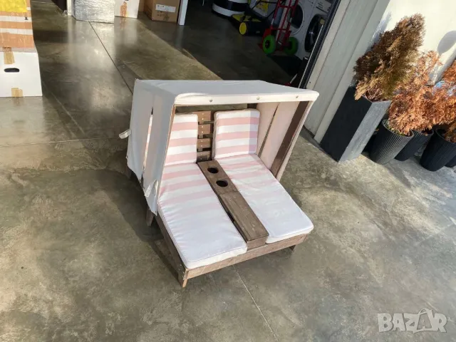 Детски летен шезлонг в добро състояние , снимка 4 - Градински мебели, декорация  - 50198760