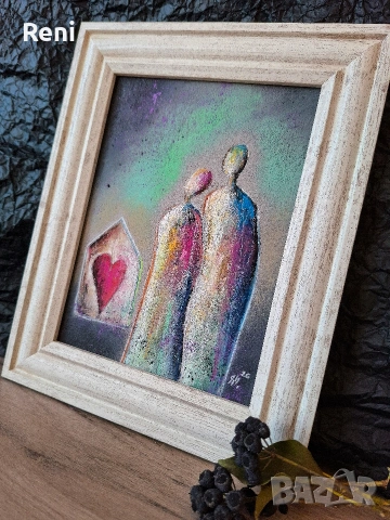 Дом, пастелна картина, оригинал, снимка 2 - Картини - 53535199