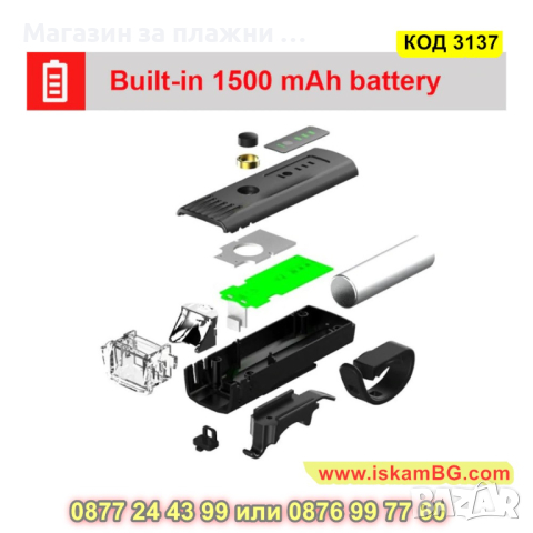 Лед фар за велосипед с автоматично включване на светлината - КОД 3137, снимка 3 - Друга електроника - 44840870