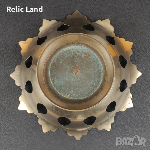 Месингова фруктиера / бонбониера, снимка 5 - Антикварни и старинни предмети - 44559017