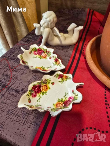 Комплект две малки десертни чинии, снимка 5 - Чинии - 52679589