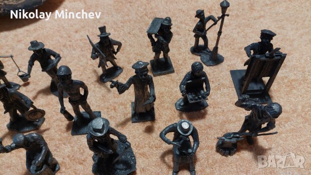 Колекция калаени фигури" Стари занаяти ", снимка 9 - Колекции - 41860623
