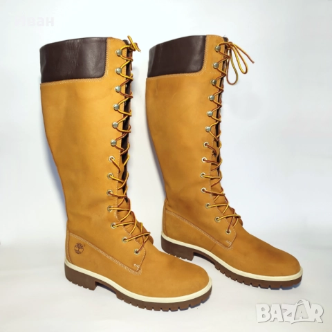 Дамски ботуши Timberland кожа водоустойчиви, снимка 4 - Дамски ботуши - 52455876
