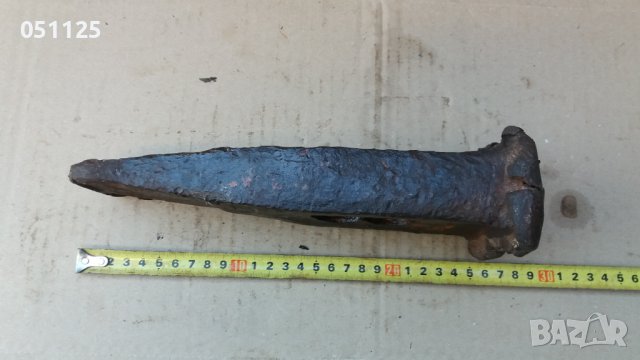 масивна стоманизирана кама, клин секач 4 кг. , снимка 7 - Антикварни и старинни предмети - 40023781