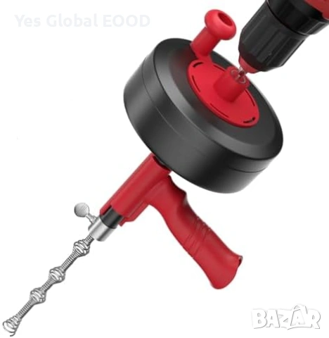 Спирала за отпушване на тръби 7.6 м с накрайник за бормашина