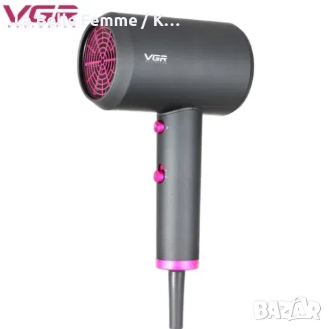 Професионален сешоар, VGR V-400, 2 степени на температура, Сгъваем корпус, снимка 7 - Сешоари - 51738445