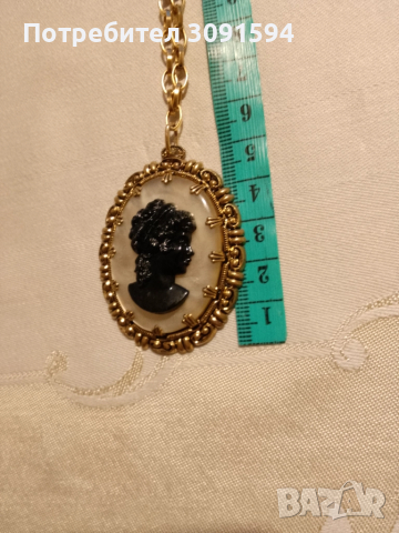 СТАРИННА ПОЗЛАТЕНА БРОНЗОВА КАМЕЯ ВИКТОРИАНСКИ , снимка 6 - Други ценни предмети - 51846270