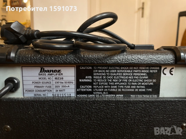Ibanez IBZ3B БАС китара комбо усилвател, кубе., снимка 4 - Китари - 53030298