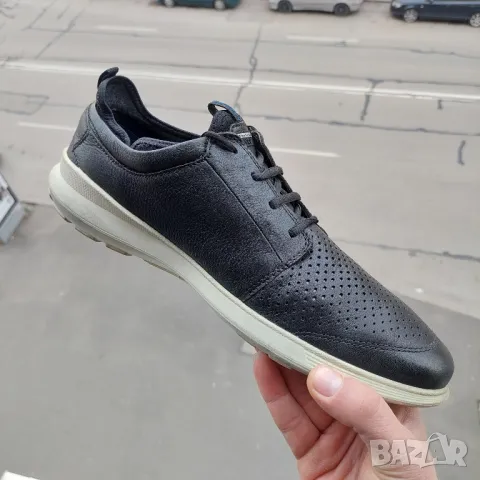 Кожени  обувки  Ecco Leather Transit Tie  номер 44, снимка 6 - Ежедневни обувки - 42238427