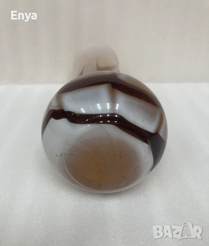 Италианска стъклена ваза от Opaline Florence, снимка 4 - Вази - 52560922