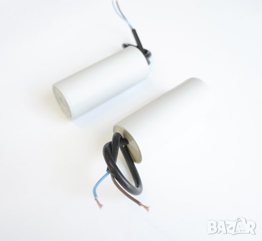 Работен кондензатор 420V/470V 10uF с кабел и резба, снимка 1 - Друга електроника - 42561076
