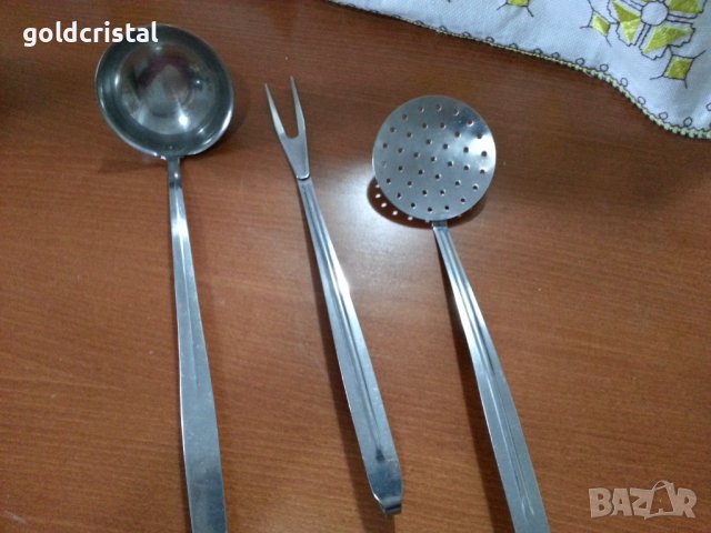  стари български прибори за готвене сервиране алпака , снимка 2 - Антикварни и старинни предмети - 41102715