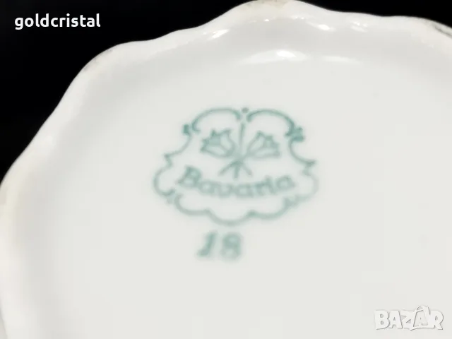 Стар немски порцелан Бавария троен за кафе чай , снимка 8 - Антикварни и старинни предмети - 55780512