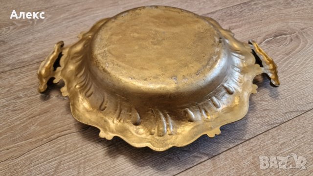 Масивна дебелостенна фруктиера, месинг, 1кг– Франция., снимка 3 - Аксесоари за кухня - 41637457