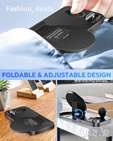 Ново 3в1 безжично зарядно устройство/10W док станция за бързо зареждане , снимка 5 - Друга електроника - 41576003